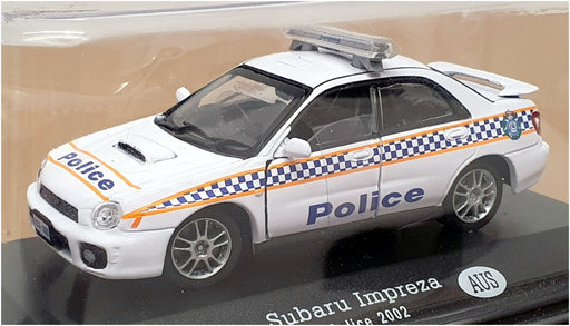 Altaya 1/43 Scale 29324C - 2002 Subaru Impreza Police Car Australia - White