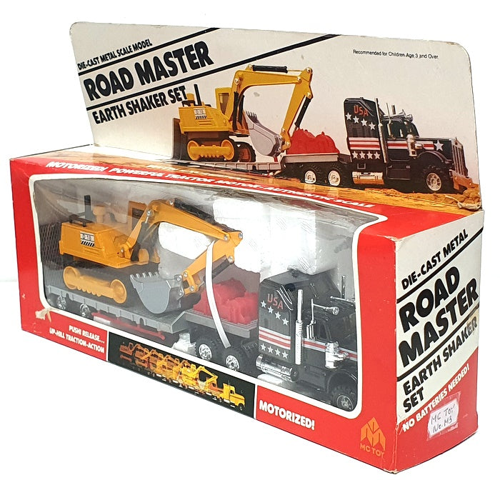 MC Toy Appx 28cm Long Diecast No. M3 - Kenworth Truck & Excavator