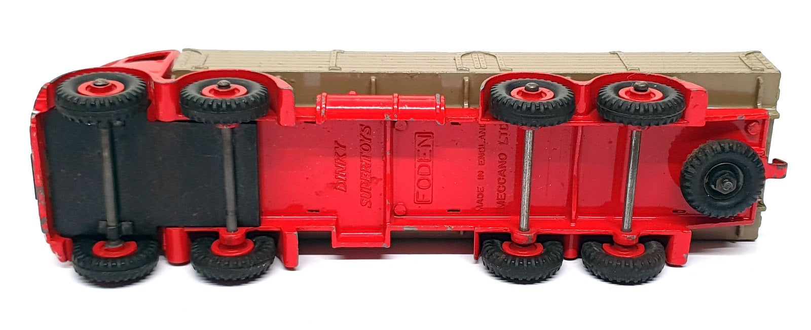Dinky Toys Original Diecast 901 - Foden Diesel 8 Wheel Wagon - Red/Fawn