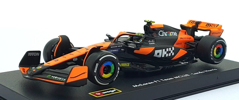 Burago 1/43 Scale 18-38215 - McLaren MCL38 #4 Miami Grand Prix 2024 - Norris