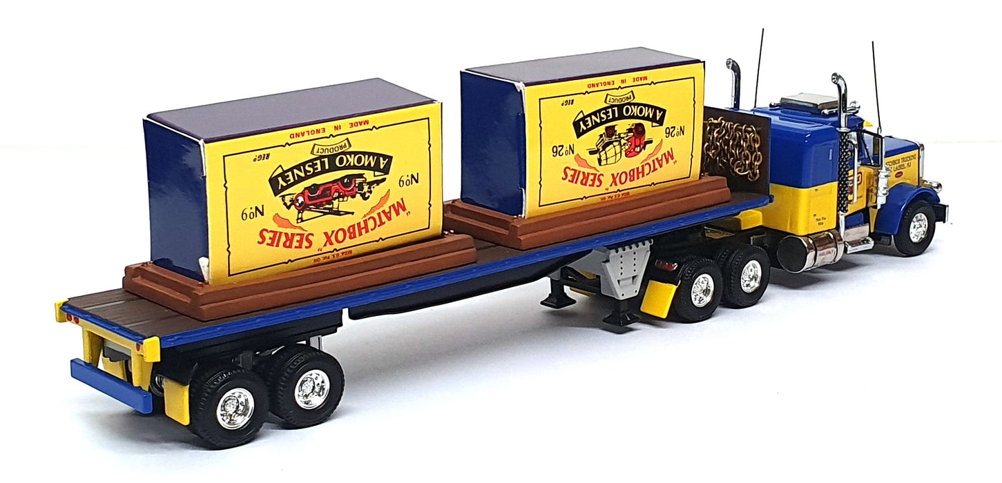Matchbox Appx 30cm Long Diecast DYM92127 - Peterbilt Truck & Trailer