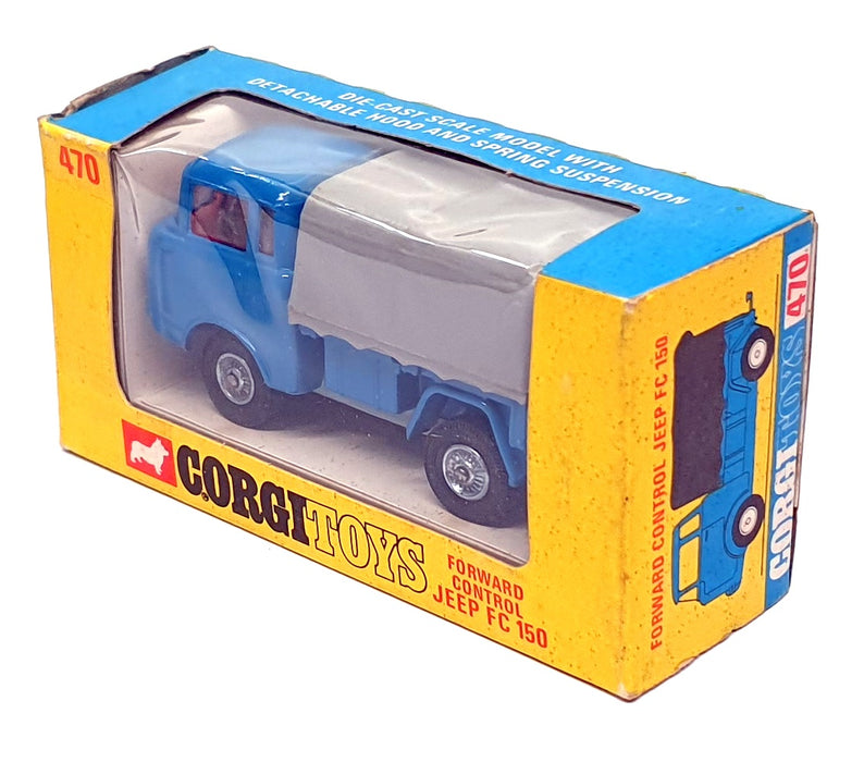 Corgi Toys Original 470 Forward Control Jeep FC-150 Detachable Hood - Blue/Grey