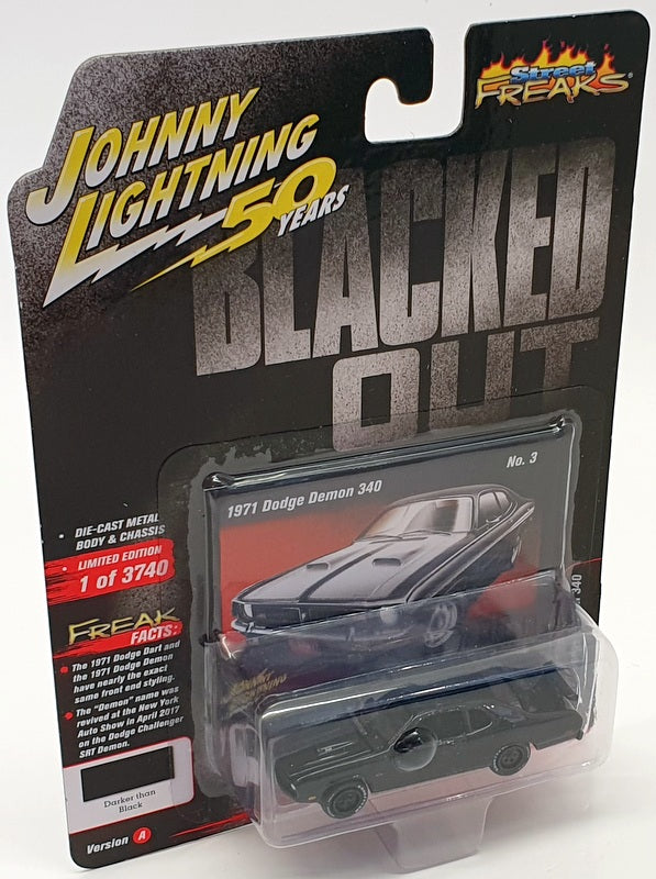 Johnny Lighting 1/64 Scale JLSF014 - 1971 Dodge Demon 340 - Black