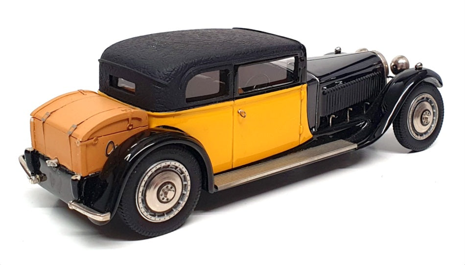 Heco Miniatures 1/43 Scale 340M - 1929 Bugatti Royale Coach Weymann Black/Yellow