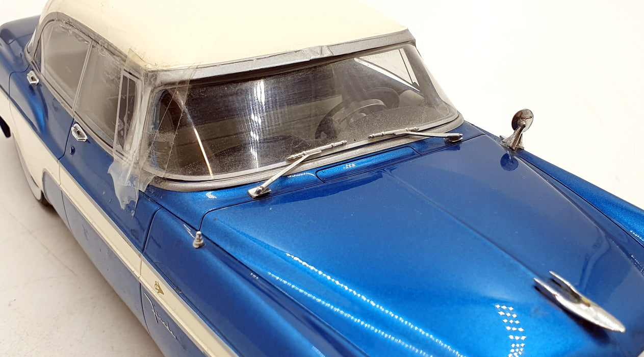 BOS Models 1/18 scale BOS237 - Desoto Firedome 4-Door Seville - Met Blue/White