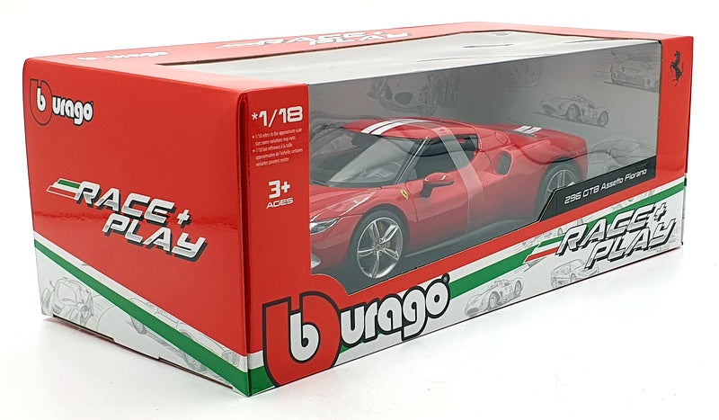 Burago 1/18 Scale Diecast 18-16017 - Ferrari 296 GTB Assetto Fiorano - Red