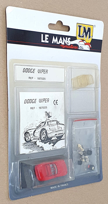 LM Le Mans Miniatures 1/87 Scale Kit 187025 - Dodge Viper - Red
