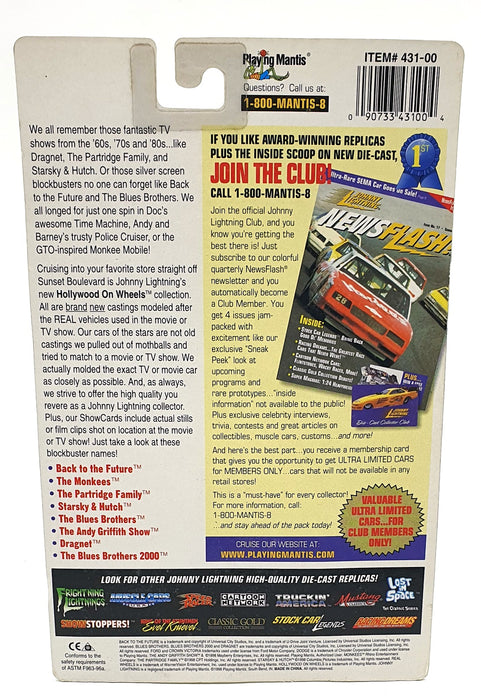 Johnny Lightning 1/64 Scale 431-00 - Ford The Andy Griffith Show - Show Card