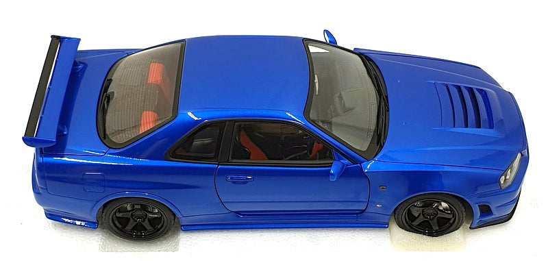 Autoart 1/18 Scale 77462 - Nissan Skyline Nismo R34 GT-R Z-Tune - Bayside Blue
