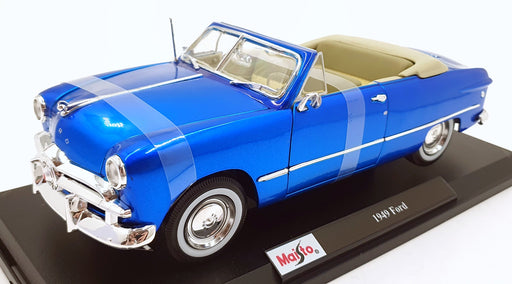 Maisto 1/18 Scale Diecast 31682 - 1949 Ford Cabriolet - Metallic Blue