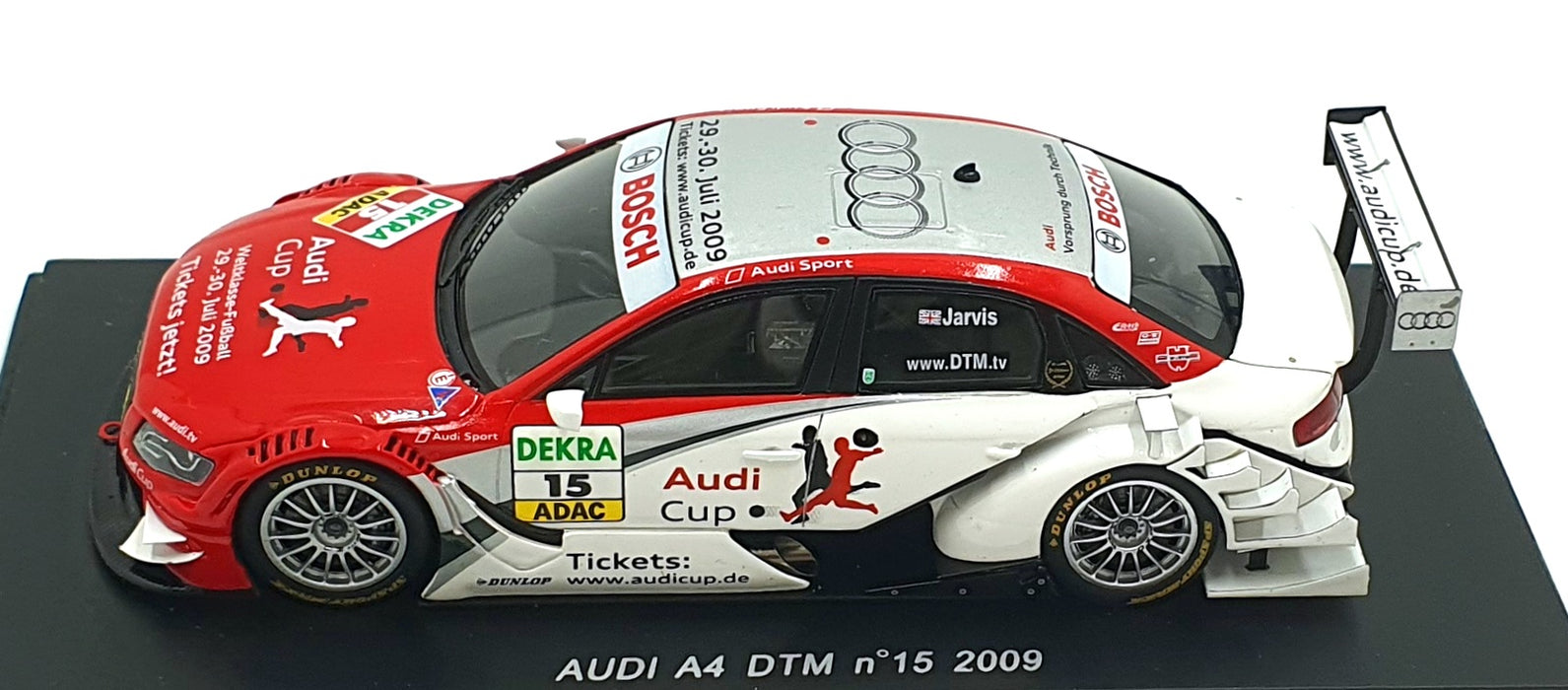 Spark 1/43 Scale S2512 - Audi A4 DTM #15 2009 - Jarvis