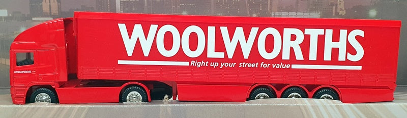 Corgi 25cm Long Diecast 59575 - ERF Truck & Trailer (Woolworths) Red