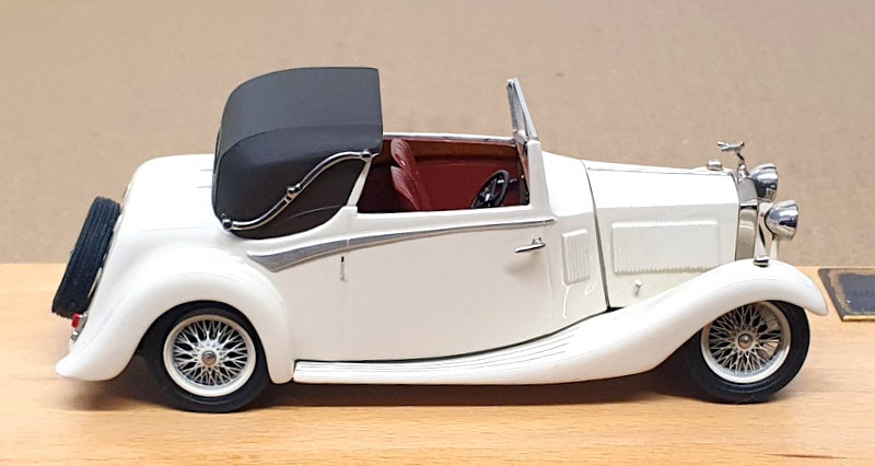 Top Marques 1/43 Scale RR3 - 1934 Rolls Royce 20/25 Mulliner D/H SC - Pale Ivory