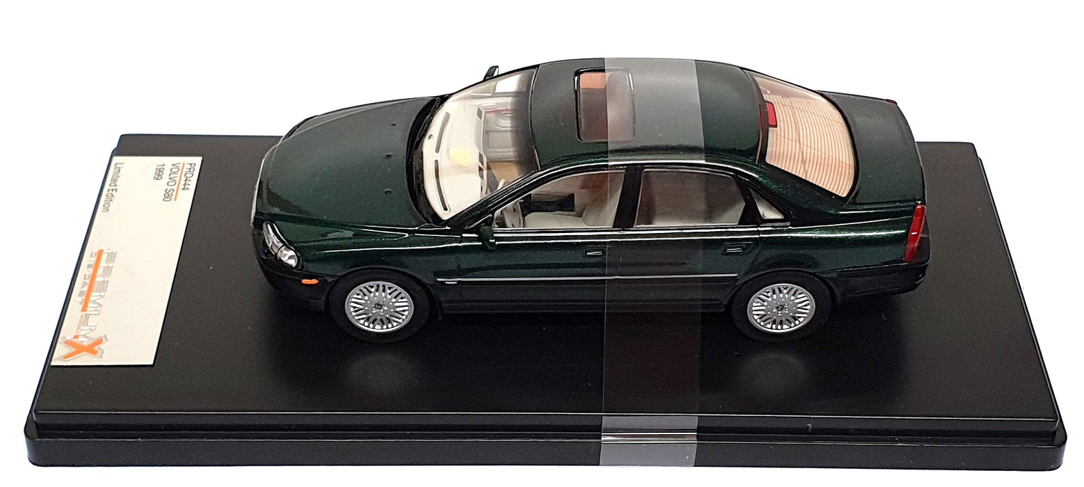 PremiumX 1/43 Scale Diecast PRD444 - 1999 Volvo S80 - Met. Green