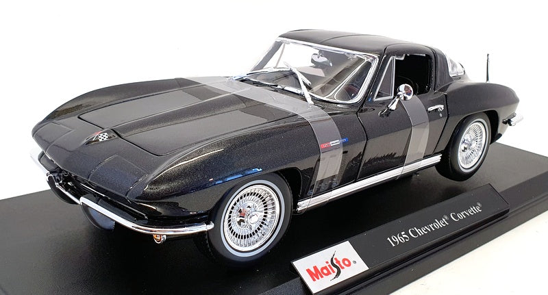 Maisto 1/18 Scale Diecast 46629 - 1965 Chevrolet Corvette - Black