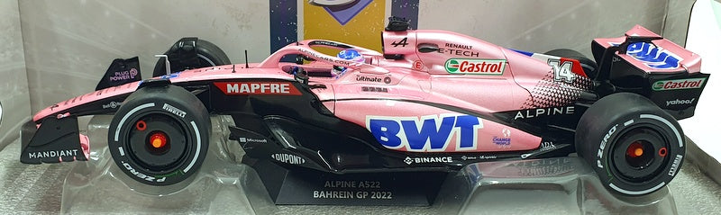 Solido 1/18 Scale Diecast S1808801 - Alpine A522 F1 Bahrain GP 2022 F.Alonso