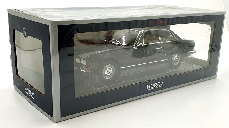 Norev 1/18 Scale Diecast 184816 - 1972 Peugeot 504 Coupe - Black