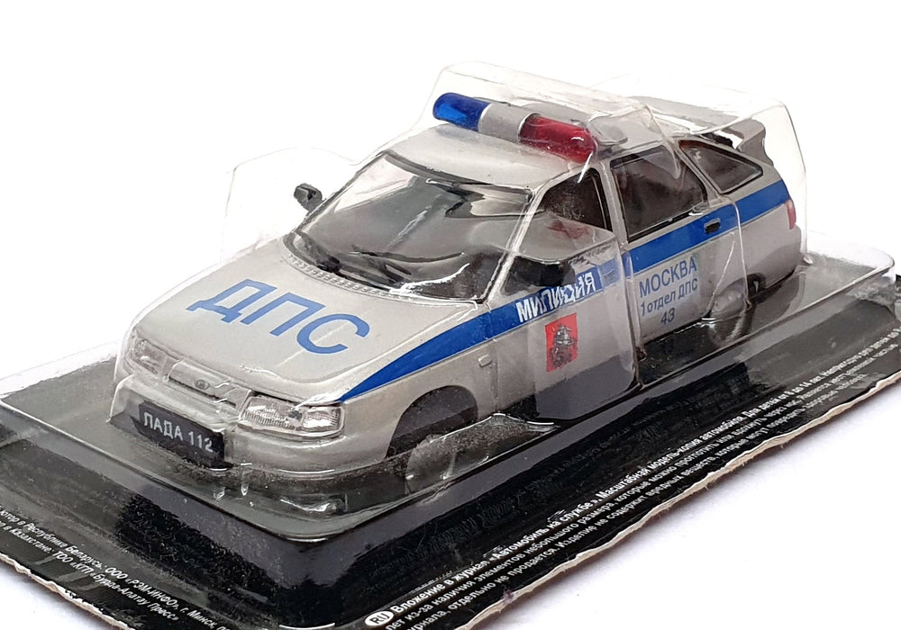Altaya 1/43 Scale SOV06F - Russian VAZ 2112 Traffic Police Car - Silver