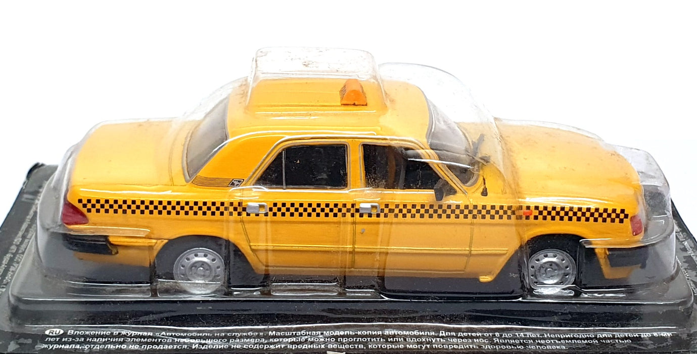 Altaya 1/43 Scale SOV10K - Russian GAZ 3110 Volga Taxi - Yellow