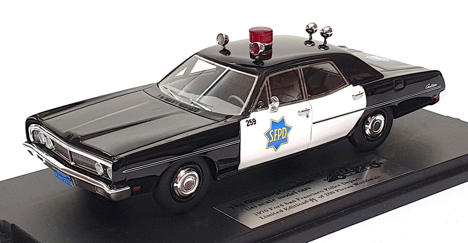 Goldvarg 1/43 Scale GC-089 - 1970 Ford San Francisco Police Dept. - Black/White