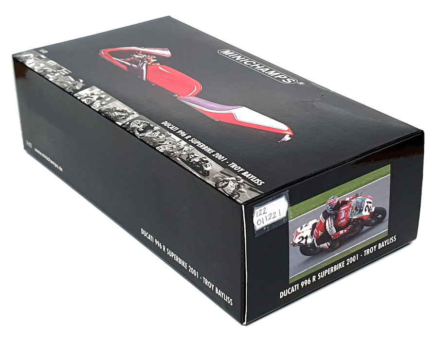 Minichamps 1/12 Scale 122 011221 - Ducati 996 R Superbike 2001 #21 Troy Bayliss