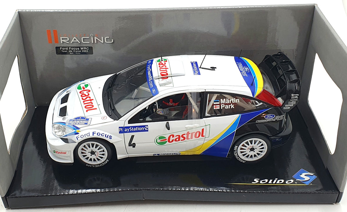 Solido 1/18 Scale 9046 - Ford Focus WRC Tour De Corse 2003 #4 Rally Martin/Park