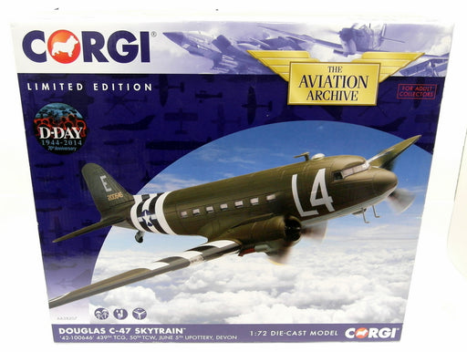 Corgi 1/72 Scale AA38207 Douglas C-47 Skytrain 50th TCW Upottery Devon