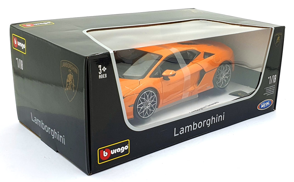 Burago 1/18 Scale Diecast 18-11052 - Lamborghini Temerario - Orange