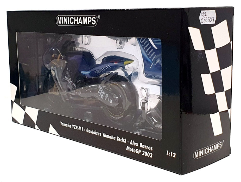 Minichamps 1/12 Scale 122 036304 - Yamaha YZR-M1 Gauloises Tech 3 A. Barros 2003