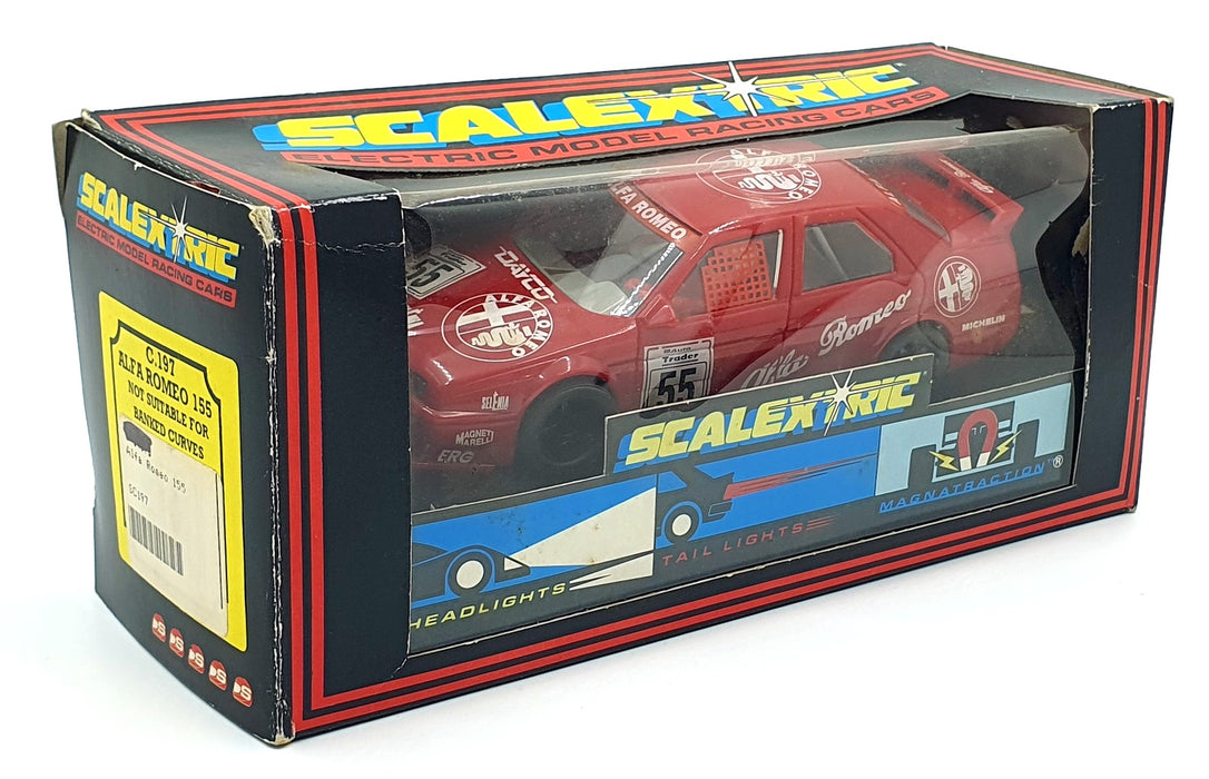Scalextric 1/32 Scale Slotcar C197 - Alfa Romeo 155 #55 w/ working lights