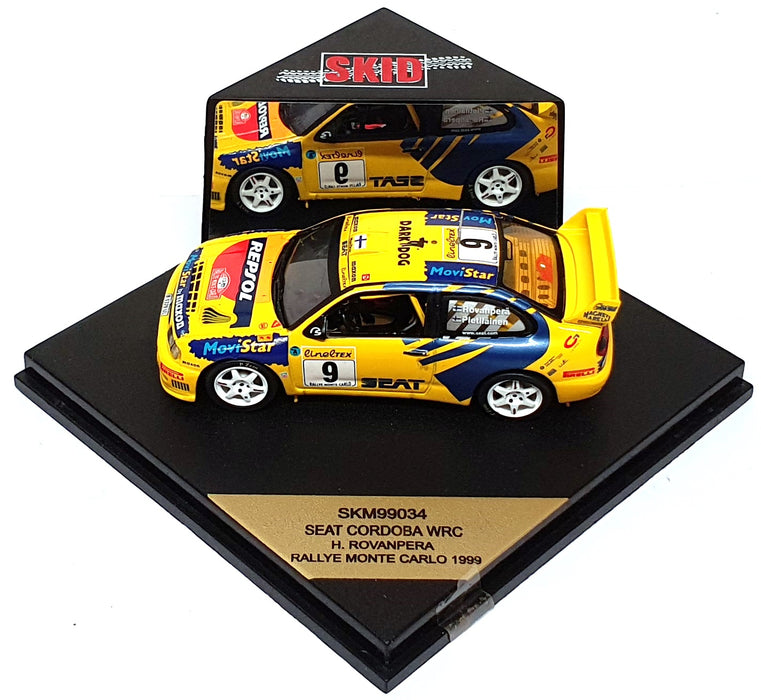 Skid 1/43 Scale SKM99034 - Seat Cordoba WRC #9 Monte Carlo Rally 1999 Rovanpera