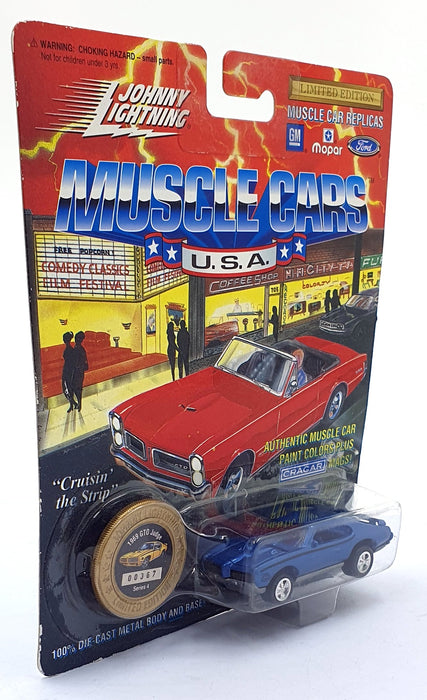 Johnny Lightning 1/64 Scale 200-140 - Muscle Cars 1969 Pontiac GTO Judge D Blue