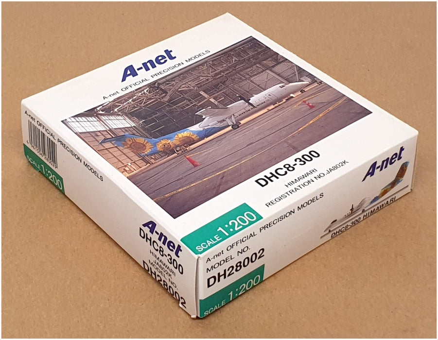 A-net 1/200 Scale DH28002 - De Havilland DHC8-300 Himawari Aircraft JA802K