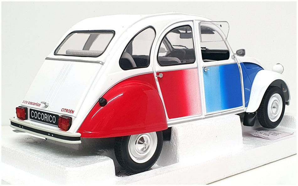 Z Models 1/12 Scale ZMD1200103 - 1986 Citroen 2cv Cocorico - White/Blue/Red