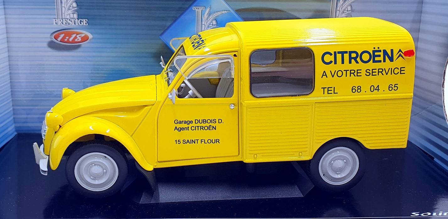 Solido 1/18 Scale Diecast 8423 - Citroen 2CV Camionnette - Yellow