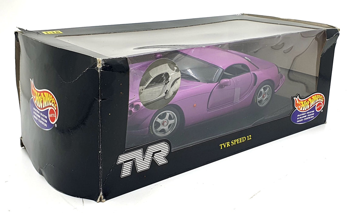 Hot Wheels 1/18 Scale diecast - 21351 TVR Speed 12 Purple