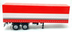 KK Scale Road Kings 1/18 Scale RK180160 Semi Automatic Truck Trailer Red/White