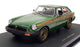 Universal Hobbies 1/18 Scale Diecast - 4458 MG MGB GT Jubilee Edition Green/Gold