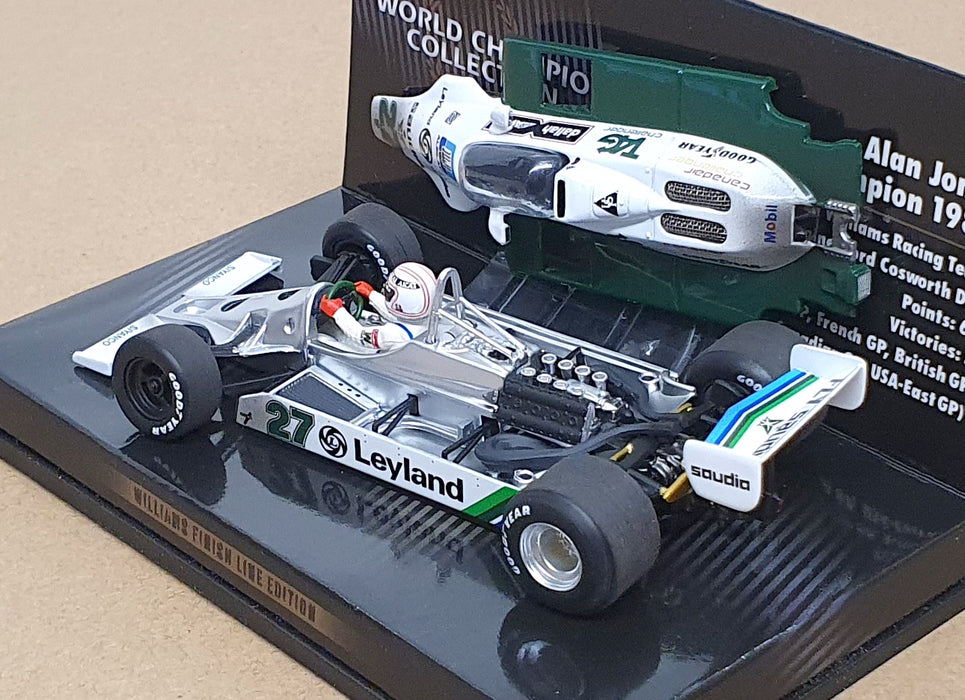 Minichamps 1/43 Scale 436 806627 - F1 Williams Ford Jones W/Champ 1980 Dirty Ver