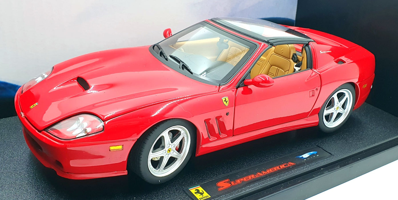 Hot Wheels Elite 1/18 Scale Diecast J2921-0510 - Ferrari Superamerica - Red
