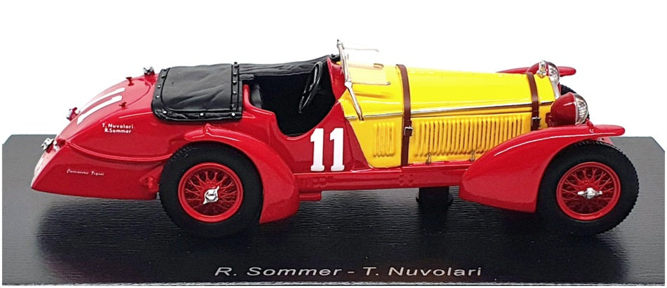 Spark Model 1/43 Scale 43LM33 - Alfa Romeo 8c Winner 24h LM 1933 - Red/Yellow
