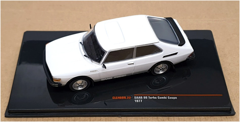 Ixo 1/43 Scale CLC460N - 1977 Saab 99 Turbo Combi Coupe - White