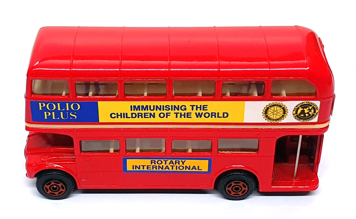 Corgi 12cm Long Diecast 628 - AEC Routemaster D/Deck Bus Polio Plus - Red