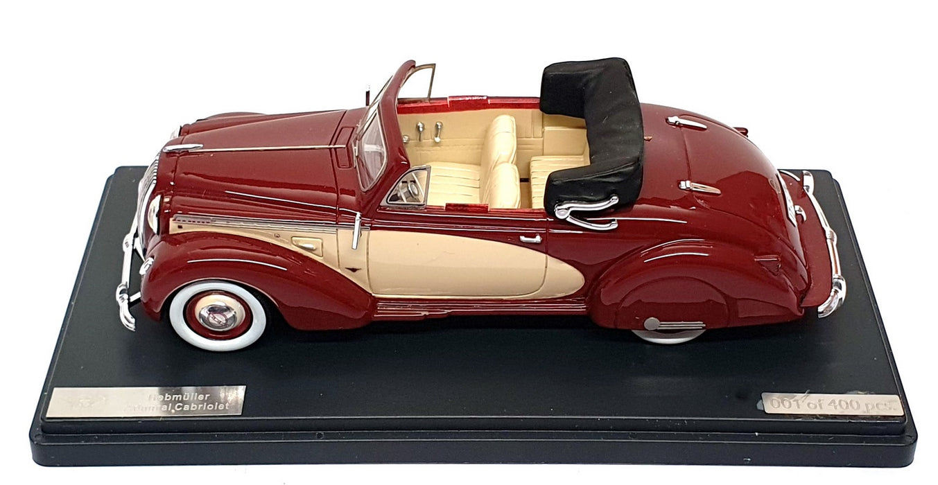 Matrix 1/43 Scale MX41502-031 - 1938 Opel Admiral Hebmuller Cabrio - Maroon