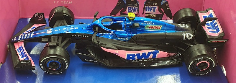 Burago 1/43 Scale 18-38072 - F1 BWT Alpine A523 2023 #10 P.Gasly