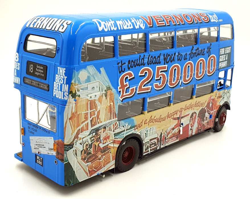 Sun Star 1/24 Scale Diecast 2905 RM 686 WLT 686 London Transport - Vernons Pools