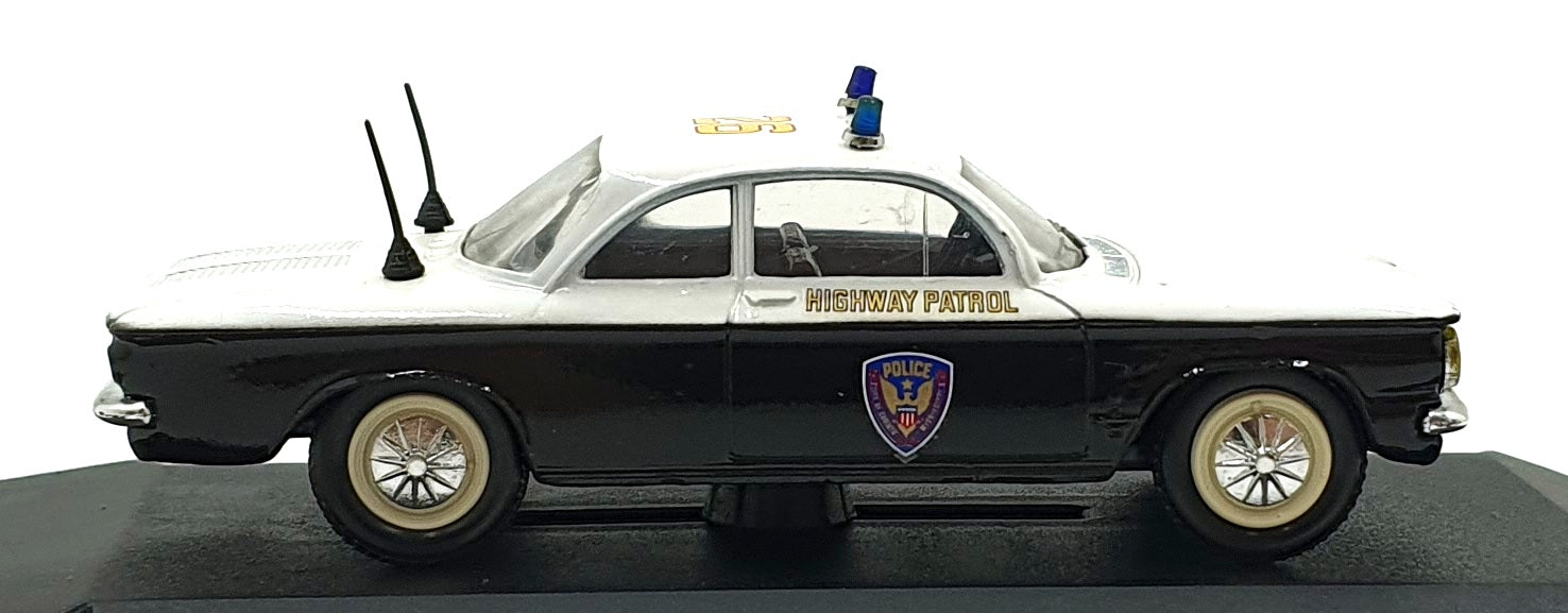 Eligor 1/43 Scale Diecast 1150 1962 Chevrolet Corvair USA Police Car White/Black