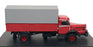 Schuco 1/43 Scale Diecast 03031 - Krupp Titan Canvas Truck - Red/Grey