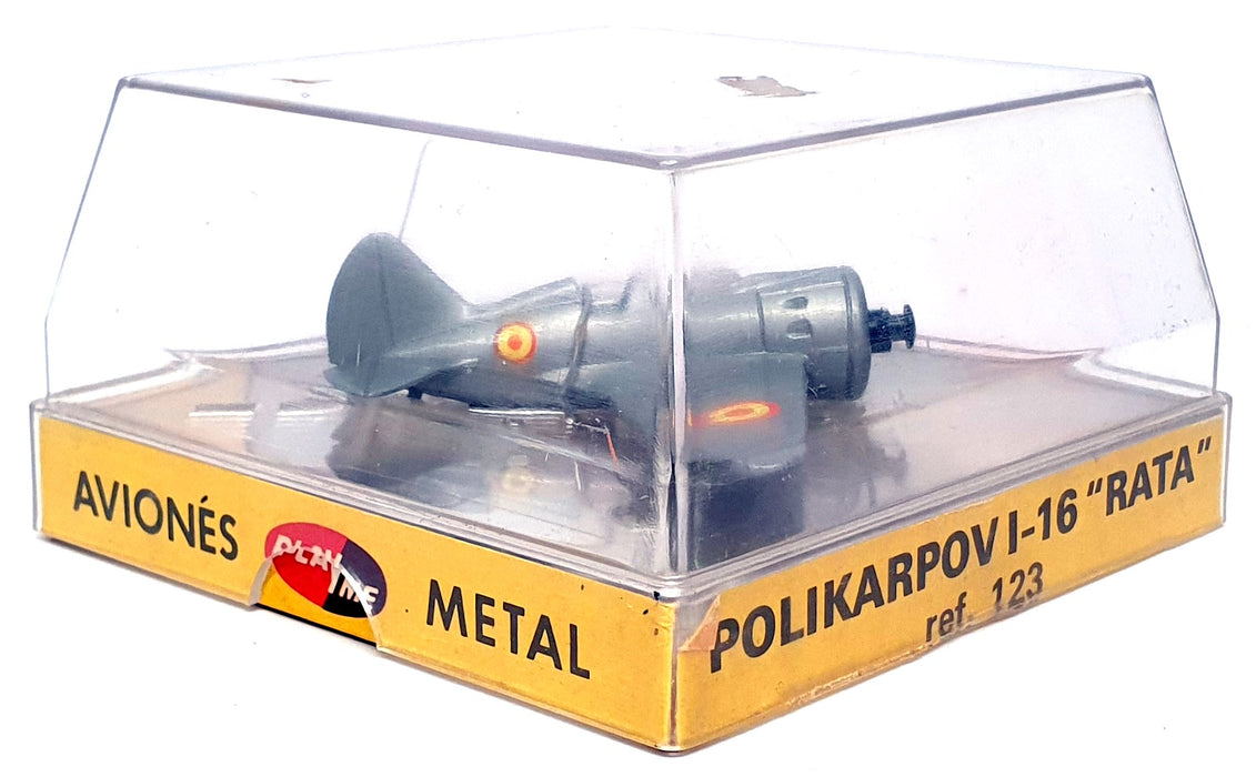Aviones Play Me Diecast 123 - Polikarpov I-16 Rata Aircraft - Silver