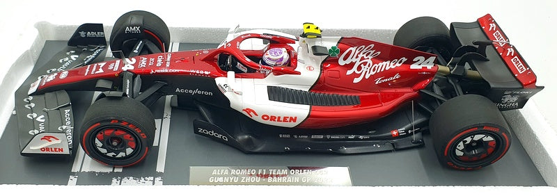 Minichamps 1/18 Scale 117 220124 Alfa Romeo F1 C42 Bahrain 2022 Z.Guanyu
